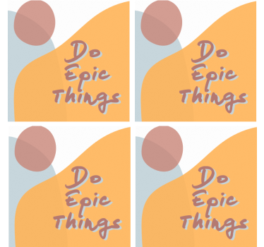 Sous verre citation design message inspirant - TenStickers