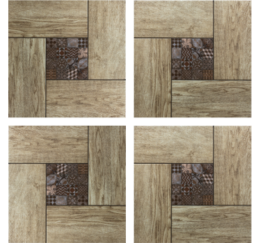 Sous verre carreaux motif texture bois - TenStickers