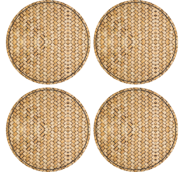 Sous verre Éléments circulaires texturés - TenStickers
