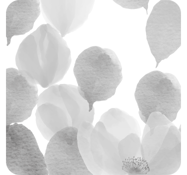 Sous verre pétales gris doux - TenStickers