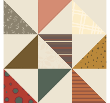 Sous verre segments de couleur géométriques - TenStickers