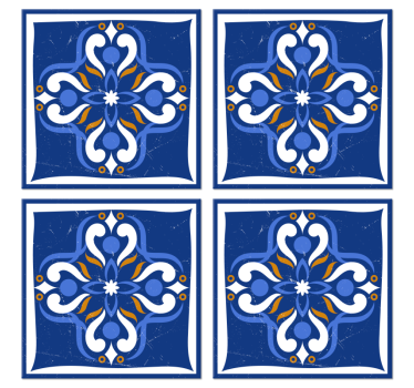 Dessous de verre forme carreaux Carrelage méditerranéen classique - TenStickers