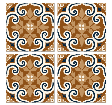 Dessous de verre forme carreaux Carreaux de ciment - TenStickers