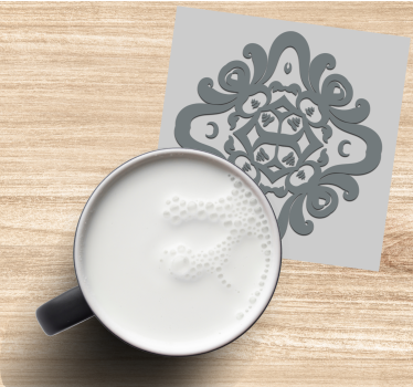 Dessous de verre forme carreaux Formes de fleurs à effet 3d - TenStickers
