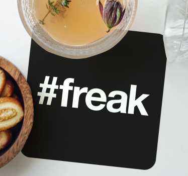 dessous de verre pour les bizarres Hashtag freak - TenStickers