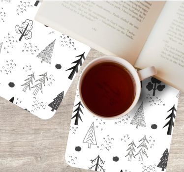 Sous verre art de ligne naturel - TenStickers