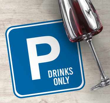 Sous verre citation avis de boissons réservées - TenStickers