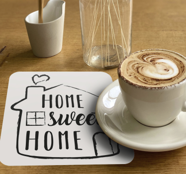 Sous verre citation dicton charmant pour la maison - TenStickers