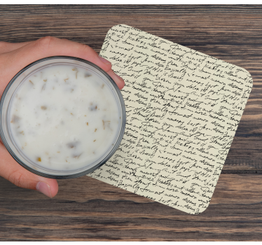 Sous verre citation motifs calligraphiques élégants - TenStickers