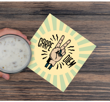 Sous verre citation symbole de paix - TenStickers