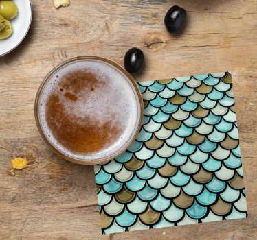 Sous verre effet superposé en forme de vagues - TenStickers