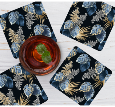 Sous verre feuillage tropical luxuriant - TenStickers