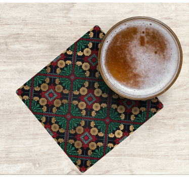 Sous verre feuille décorative à motif floral - TenStickers