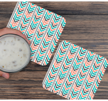 Sous verre motifs chevrons essentiels - TenStickers