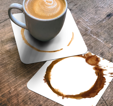 Sous verre motifs de taches de café - TenStickers