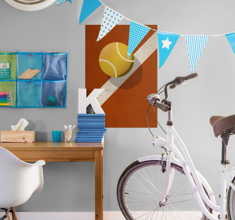 Affiche de conception de balle de tennis - TenStickers