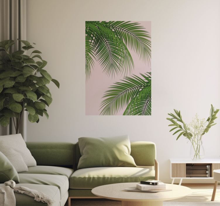 Poster arbre feuille tropicale  - TenStickers