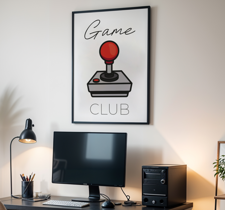 Poster jeux vidéo club de jeu - TenStickers