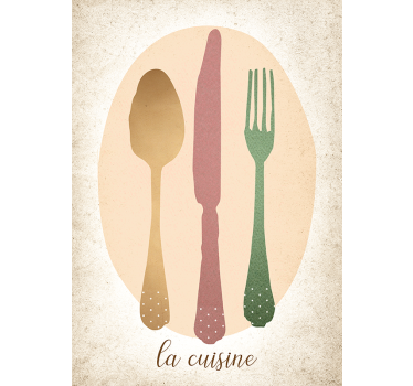 Affiche des ustensiles de cuisine - TenStickers