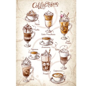 Impression d'affiche de café - TenStickers