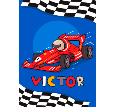 Affiche de formule 1 pour les enfants - TenStickers
