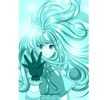 Affiche de jolie fille anime - TenStickers