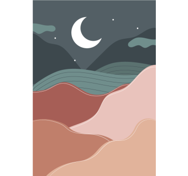 Affiche de nuit bohème - TenStickers