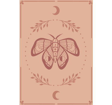 Affiche papillon bohème - TenStickers
