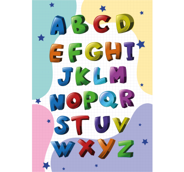 Affiche alphabétique - TenStickers