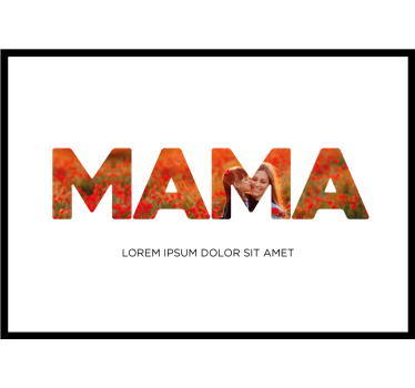 Poster salon Maman personnalisable - TenStickers