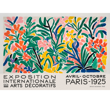 Affiche art exposition d'art naturaliste - TenStickers