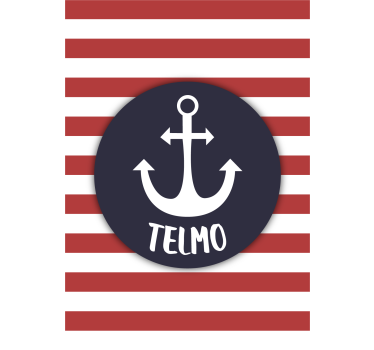Poster ado ancre marine personnalisable - TenStickers