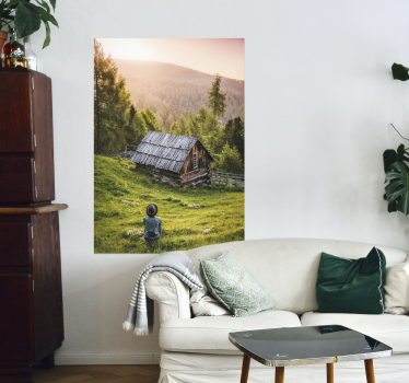 Maison paysagère sur la forêt - TenStickers