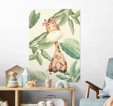 Poste de girafe de la jungle - TenStickers