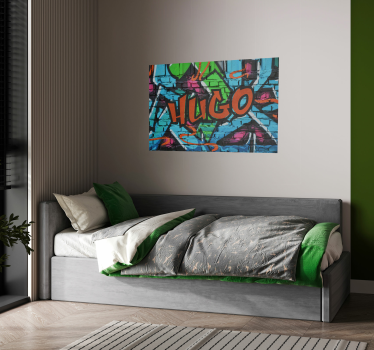 Affiche d'art graffiti personnalisée - TenStickers