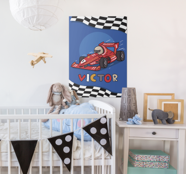 Affiche de formule 1 pour les enfants - TenStickers