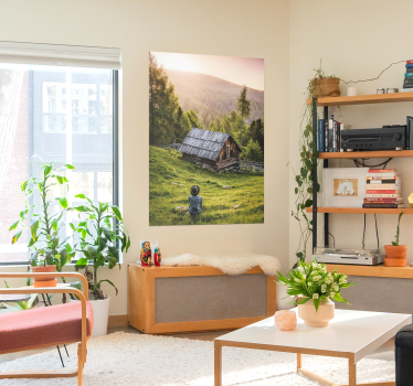 Maison paysagère sur la forêt - TenStickers