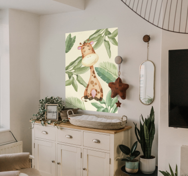 Poste de girafe de la jungle - TenStickers