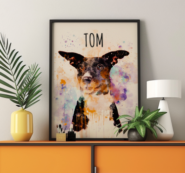 Poster animaux art aquarelle personnalisé - TenStickers