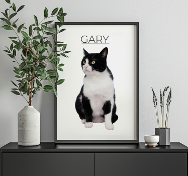 Poster animaux minimaliste personnalisé - TenStickers