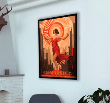 Poster Art Déco charleston - TenStickers