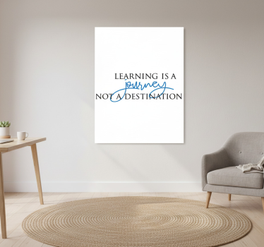 Poster bureau citation inspirante sur le voyage - TenStickers