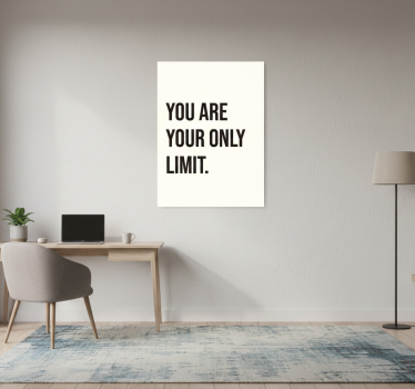 Poster bureau vous êtes la seule limite - TenStickers