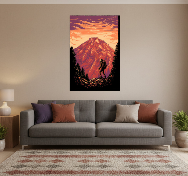 Poster paysages aventure en montagne - TenStickers
