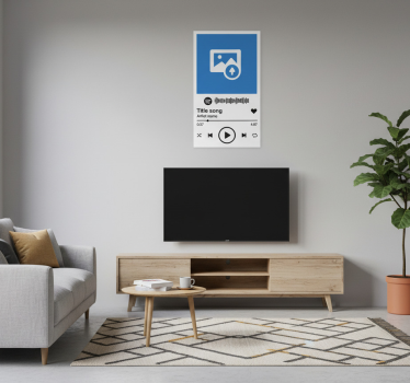 Poster salon chanson spotify personnalisée - TenStickers