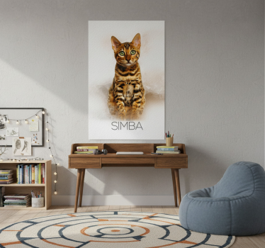 Poster salon portrait d'animal de compagnie - TenStickers