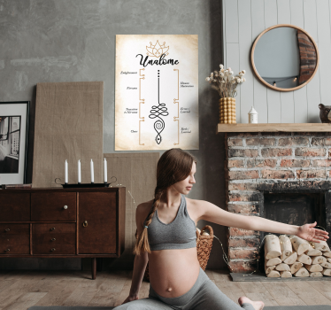 Poster zen signification symbole unalome - TenStickers
