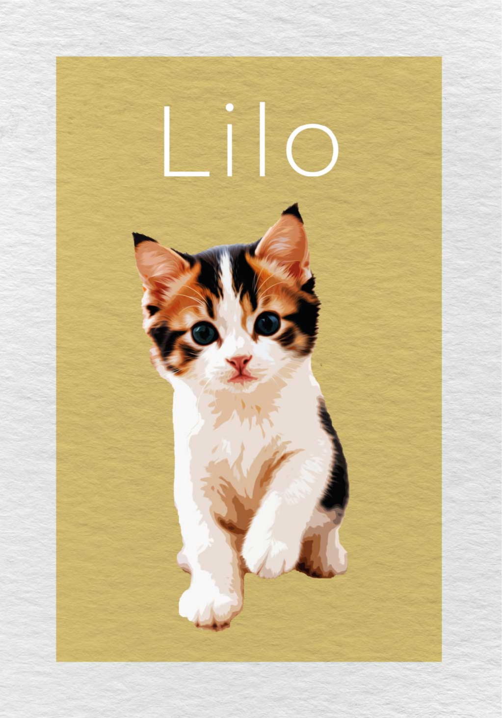 Poster animaux effet de dessin personnalisé - TenStickers