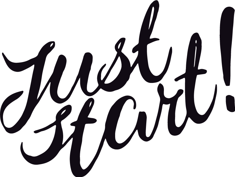 Poster bureau commencez simplement - TenStickers