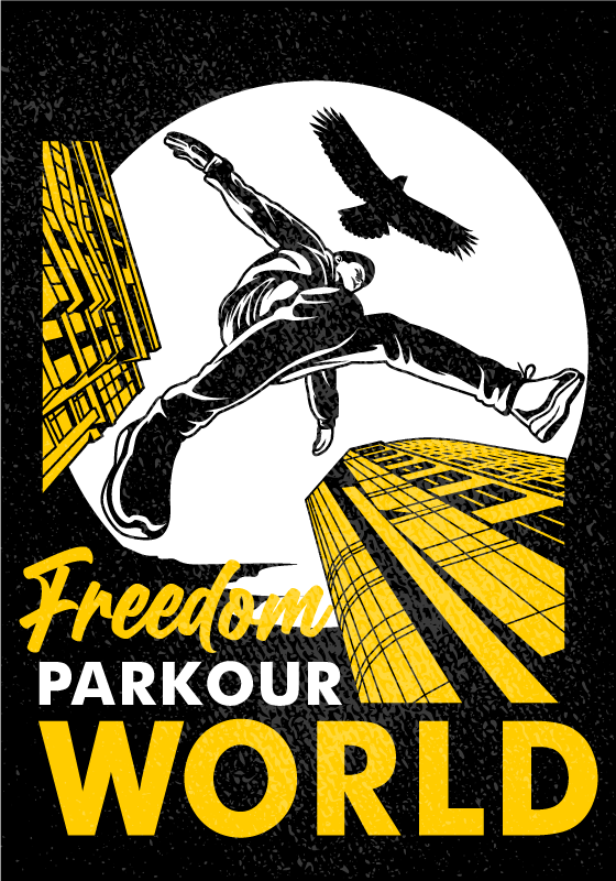 Poster chambre ado parkour dans le monde - TenStickers